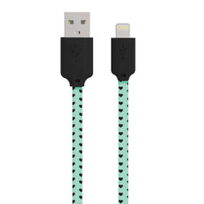 3 Foot Lightning® Connector Pattern Charge & Sync Cable - TECH N' COLOR