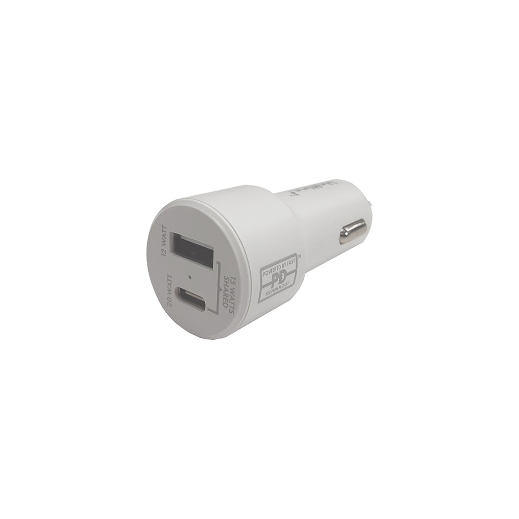 20 Watt Power Delivery Car Chargers - Sharepower Dual Port