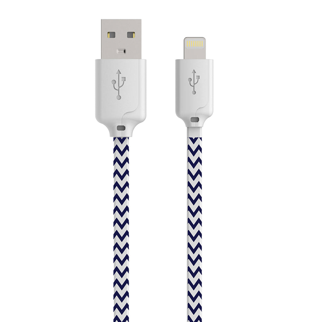 3 Foot Lightning® Connector Pattern Charge & Sync Cable - TECH N' COLOR