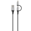 Dura Armor™ SwitchTip 4 Foot Micro-USB & MFi Lightning® Charge & Sync Cable