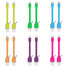 Shorteez 4.5 Inch Micro-USB Keychain Cable - TECH N' COLOR